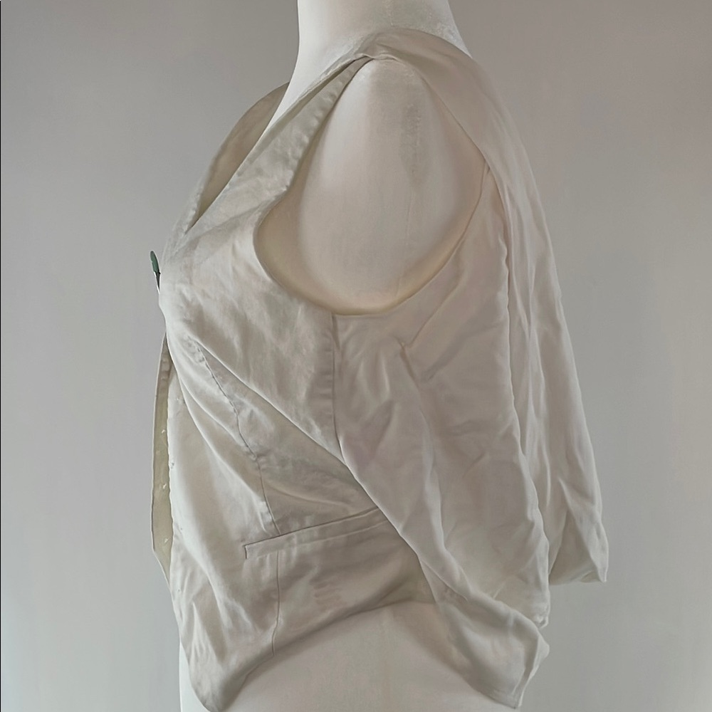 Nina Ricci Cady Drapped Open-Back Vest, 38 - Picture 8 of 10